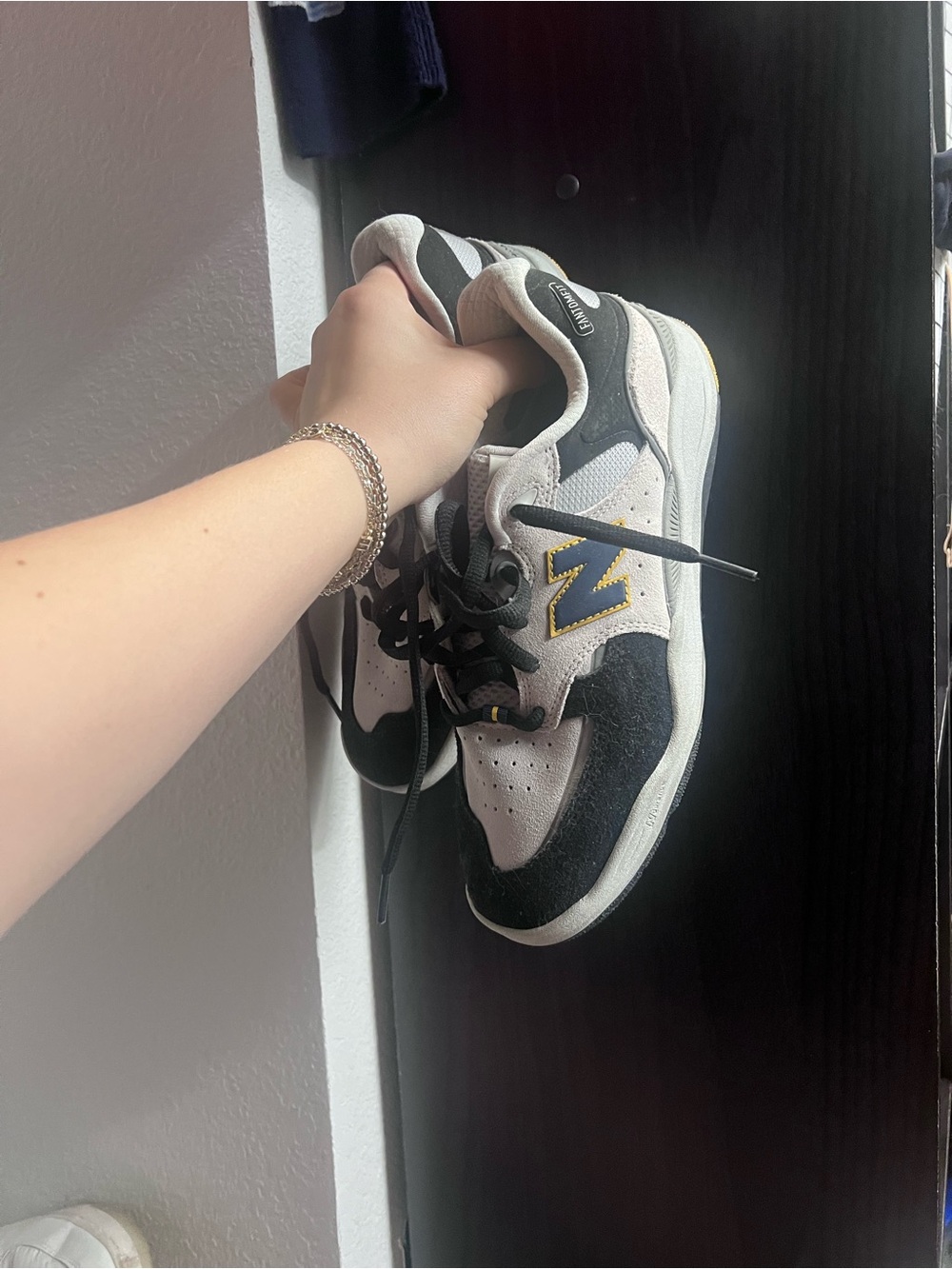 New Balance Black and White Sneakers